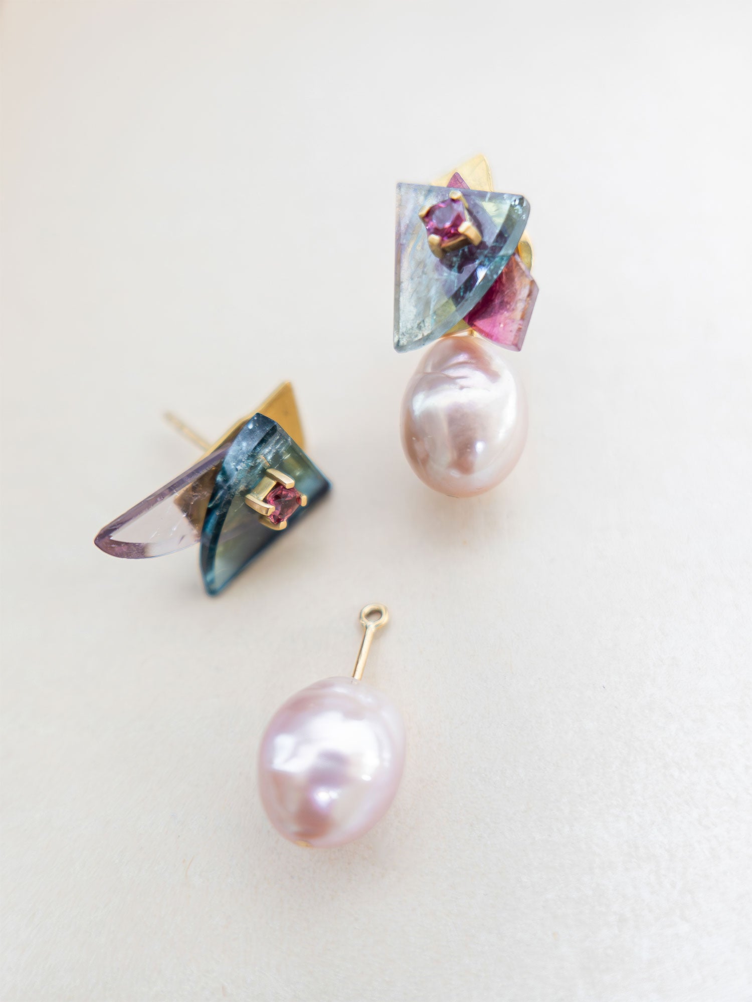 'I Love The Sound of Breaking Glass' - Earrings