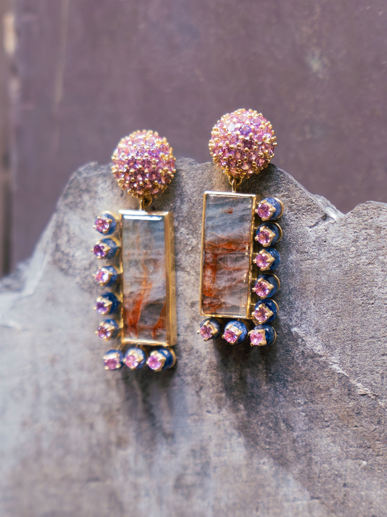 'Pink Moon' Earrings